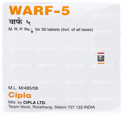 Warf 5 Tablet 30 Warf 5 Tablet 30
