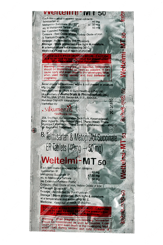 Weltelmi Mt 40/50 MG Tablet Er 10