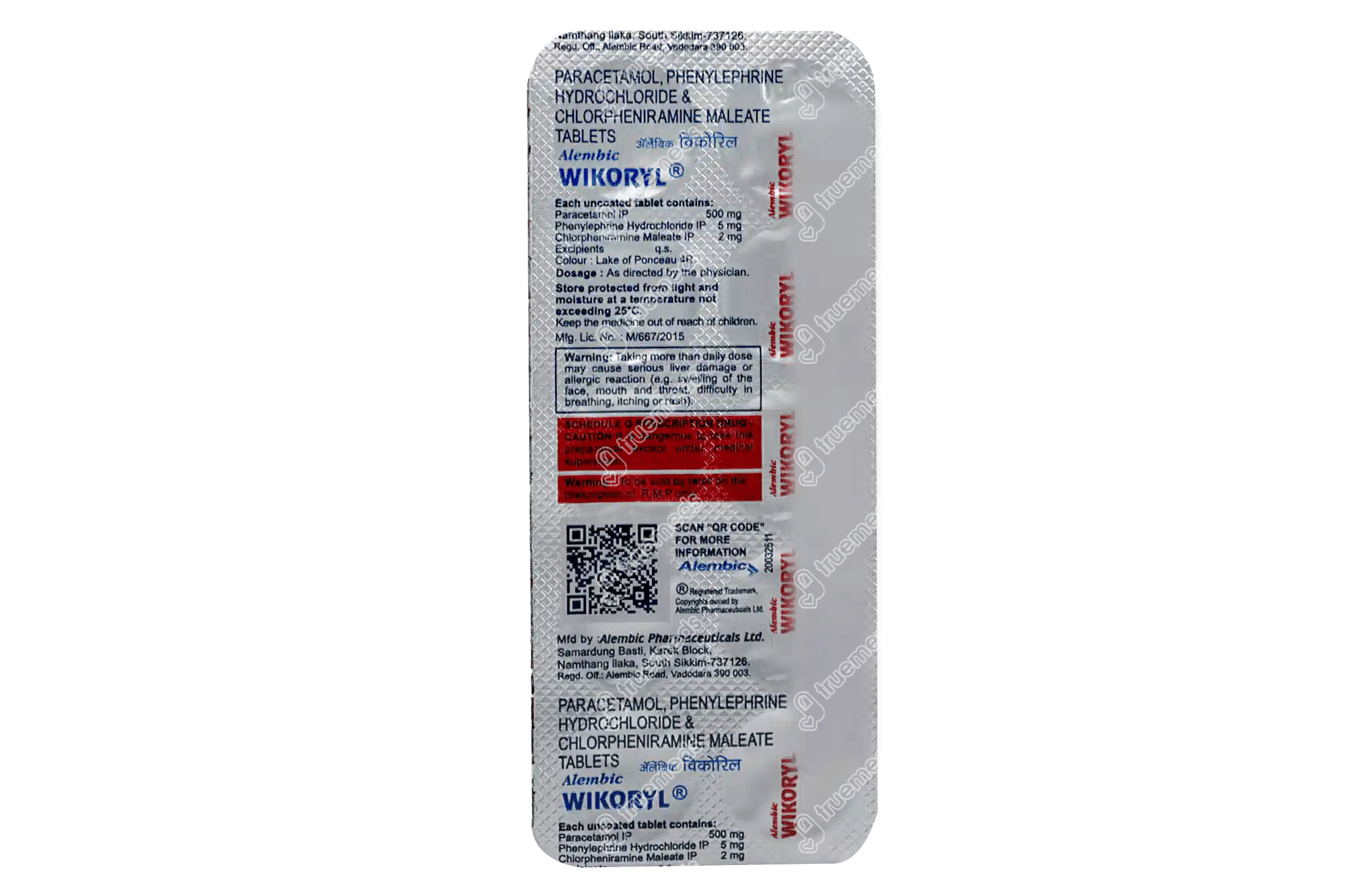 Wikoryl 2/10/500 Mg Tablet 10: Uses, Side Effects, Price & Substitutes