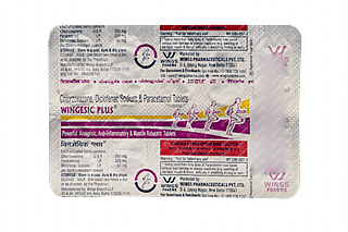 Wingesic Plus 50/325/250 MG Tablet 10