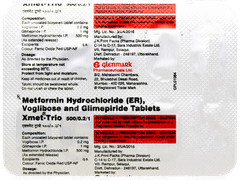 Xmet Trio 500/0.2/1 Tablet 10