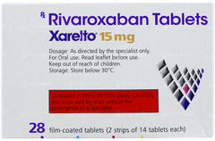 Xarelto 15mg Tablet 28 Xarelto 15mg Tablet 28