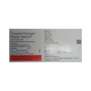 Xet Cr 25 MG Tablet 10