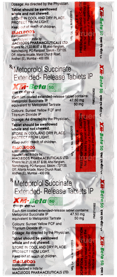 Xm Beta 50 Tablet 10