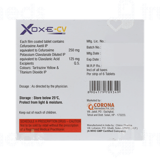 Xoxe Cv 250/125 MG Tablet 6