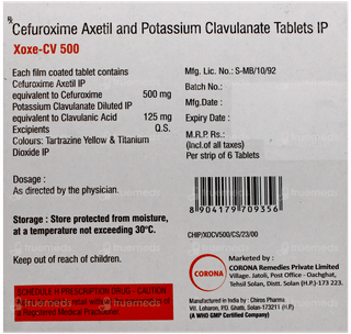 Xoxe Cv 500 Tablet 6