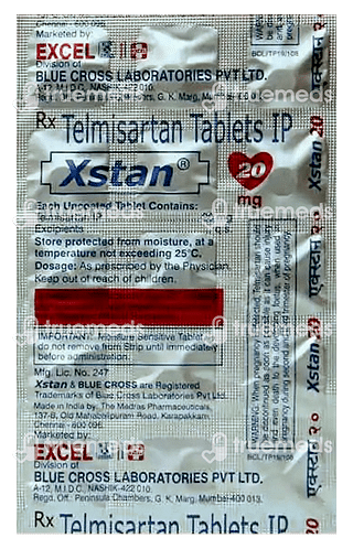 Xstan 20 MG Tablet 15