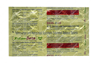 Xstan Beta 40/50 MG Tablet Er 15