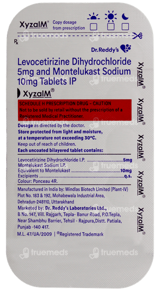 Xyzal M Tablet 15