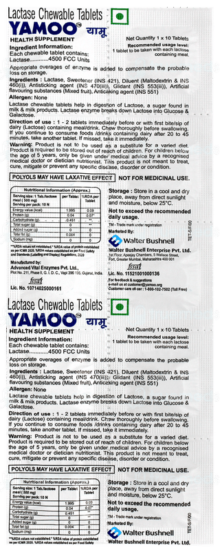 Yamoo Chewable Tablet 10