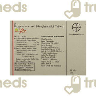 Yaz 3/0.02 MG Tablet 28
