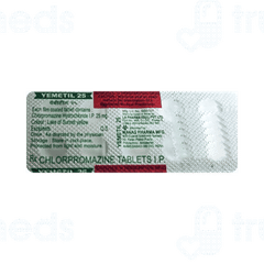 Yemetil 25 MG Tablet 10
