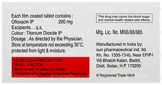 Zanocin 200 Tablet 10