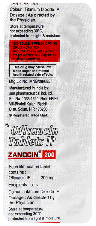 Zanocin 200 Tablet 10