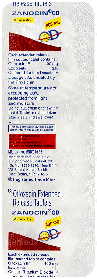 Zanocin Od 400mg Tablet 5