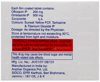 Zanocin Oz Tablet 10