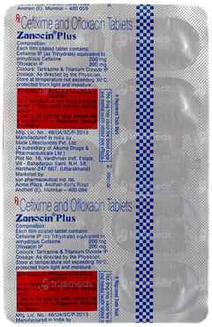 Zanocin Plus Tablet 10