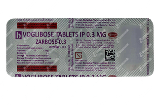 Zarbose 0.3 MG Tablet 10