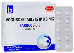 Zarbose 0.3 Tablet 10 Zarbose 0.3 Tablet 10