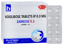 Zarbose 0.3 Tablet 10