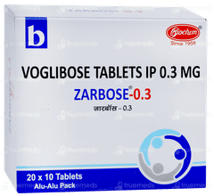 Zarbose 0.3 Tablet 10 Zarbose 0.3 Tablet 10