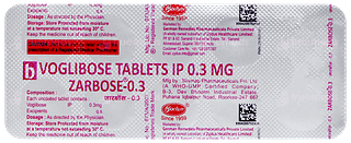 Zarbose 0.3 Tablet 10