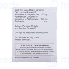 Zedocef Az 200/250 MG Tablet 10