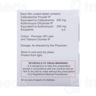 Zedocef Az 200/250 MG Tablet 10