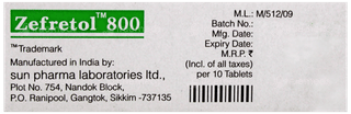 Zefretol 800 Tablet 10