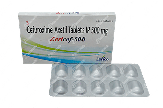 Zericef 500 MG Tablet 10