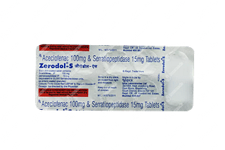 Zerodol S 100/15 MG Tablet 10