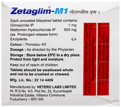 Zetaglim M1 Tablet 15 Zetaglim M1 Tablet 15