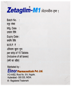 Zetaglim M1 Tablet 15 Zetaglim M1 Tablet 15