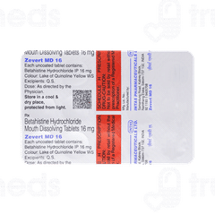 Zevert Md 16 Tablet 15 Zevert Md 16 Tablet 15