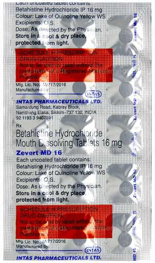 Zevert Md 16 Tablet 15