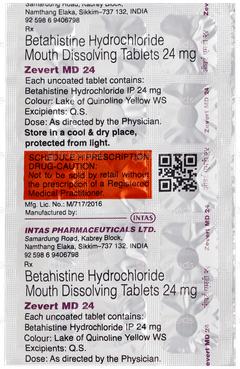 Zevert Md 24 Tablet 15