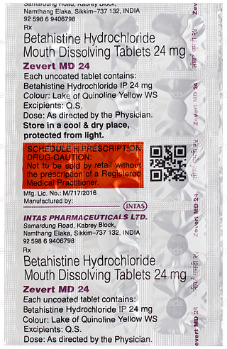 Zevert Md 24 Tablet 15