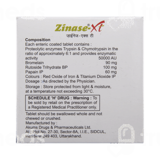 Zinase Xt Tablet 10