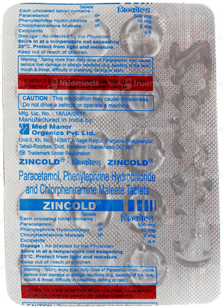 Zincold Tablet 15