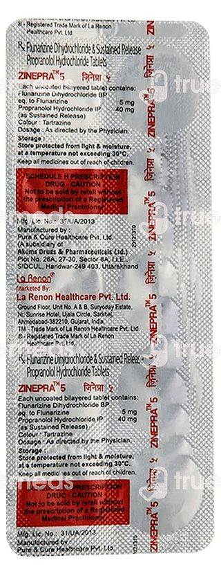 Zinepra 40/5 MG Tablet 10