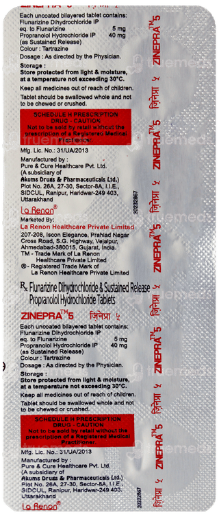 Zinepra 5 Tablet 10