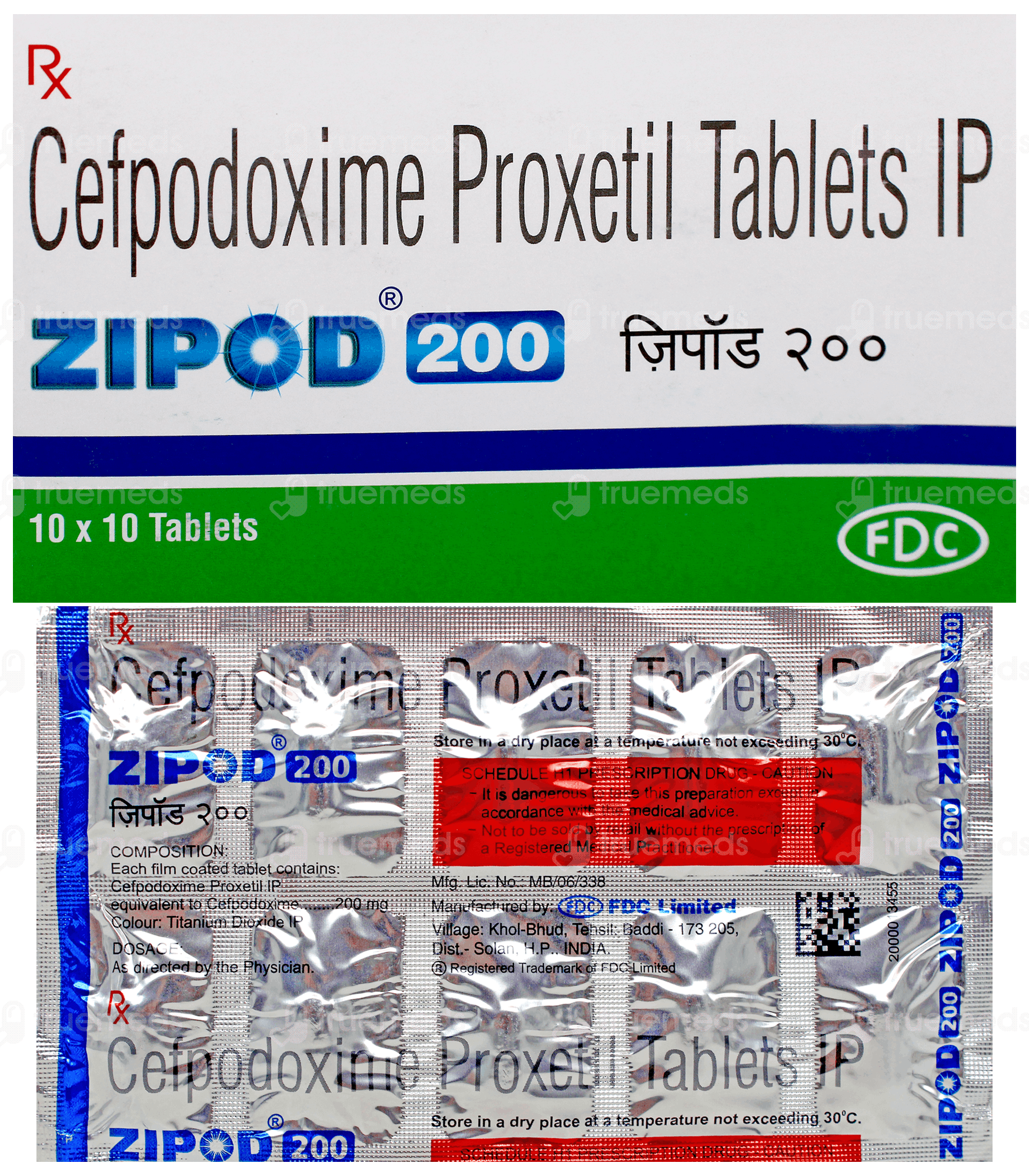 Zipod 200 Tablet 10