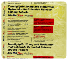 Zita Met Plus 20mg/500mg Tablet 15