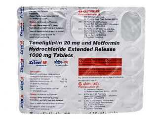 Ziten M 20/1000 MG Tablet Er 15