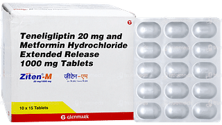 Ziten M 20mg/1000mg Tablet 15