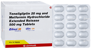 Ziten M 20mg/500mg Tablet 15