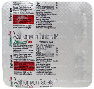Zithium 500 Tablet 5