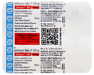 Zithrolect 500 Tablet 3