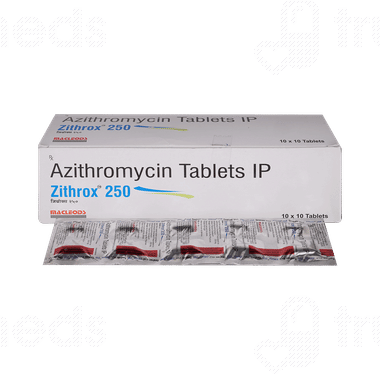 Zithrox Zithrox 250 Tablet: Uses, Side Effects, Price & Substitutes