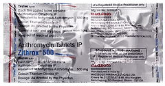 Zithrox 500 Tablet 3